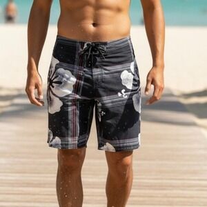 Hang Ten Swim Trunks Mens Large Board Shorts‎ Waist 34" swimsuit